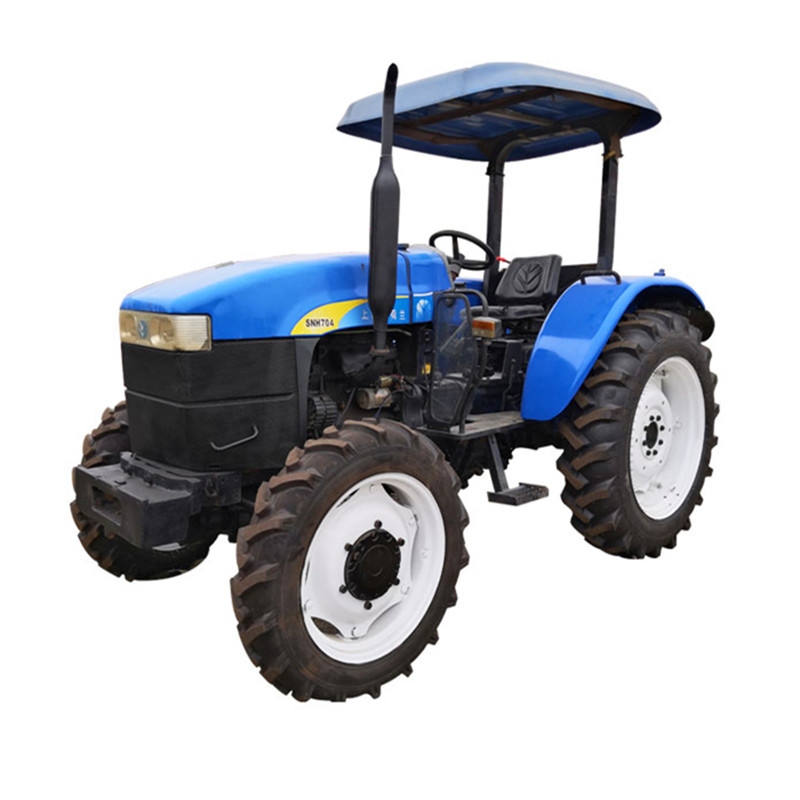 Used New Holland 70HP tractor inspection New Holland SNH704 used tractor engine and cab detail